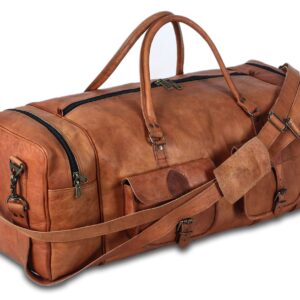 Large Leather duffel bag