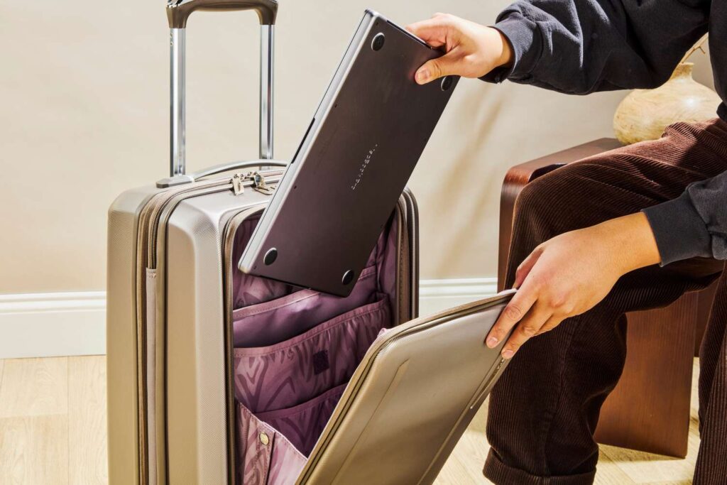 suitcase with laptop compartment